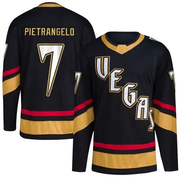 Men's Alex Pietrangelo Vegas Golden Knights ＃7 Authentic Black Reverse Retro 2.0 2026 Stanley Cup Final Jersey