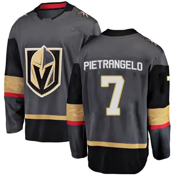 Men's Alex Pietrangelo Vegas Golden Knights ＃7 Breakaway Black Home 2026 Stanley Cup Final Jersey