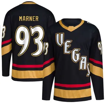 Men's Mitch Marner Vegas Golden Knights ＃93 Authentic Black Reverse Retro 2.0 2026 Stanley Cup Final Jersey