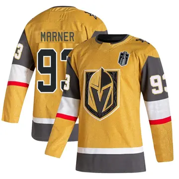 Men's Mitch Marner Vegas Golden Knights ＃93 Authentic Gold Alternate 2026 Stanley Cup Final Jersey