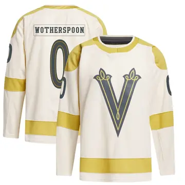 Men's Parker Wotherspoon Vegas Golden Knights ＃0 Authentic Cream 2024 Winter Classic Primegreen Jersey