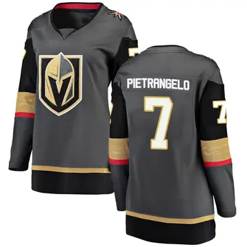 Women's Alex Pietrangelo Vegas Golden Knights ＃7 Breakaway Black Home 2026 Stanley Cup Final Jersey