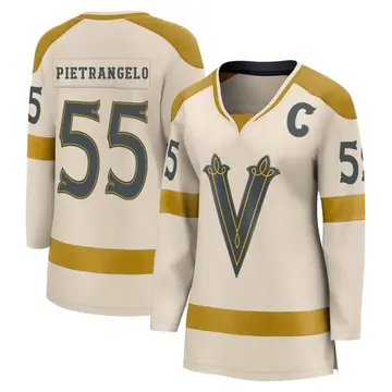 Women's Alex Pietrangelo Vegas Golden Knights ＃7 Breakaway Cream 2024 Winter Classic Jersey