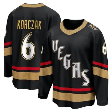 Youth Kaedan Korczak Vegas Golden Knights ＃6 Breakaway Black Special Edition 2.0 Jersey