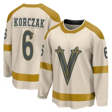 Youth Kaedan Korczak Vegas Golden Knights ＃6 Breakaway Cream 2024 Winter Classic Jersey