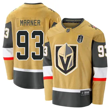 Youth Mitch Marner Vegas Golden Knights ＃93 Breakaway Gold Alternate Premier 2026 Stanley Cup Final Jersey