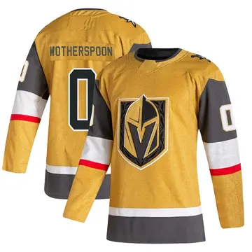Youth Parker Wotherspoon Vegas Golden Knights ＃0 Authentic Gold 2020/21 Alternate Jersey
