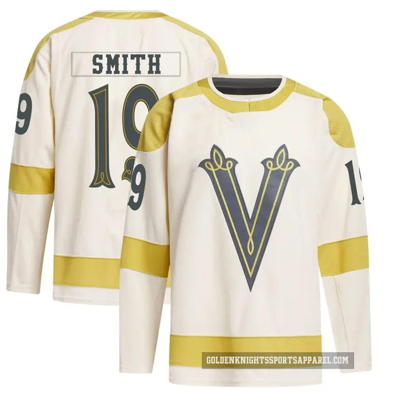 Youth Reilly Smith Vegas Golden Knights ＃19 Authentic Cream 2024 Winter Classic Primegreen Jersey
