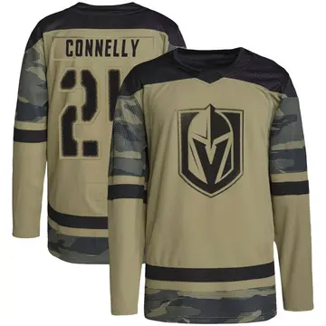 Youth Trevor Connelly Vegas Golden Knights ＃24 Authentic Camo Military Appreciation Practice Jersey